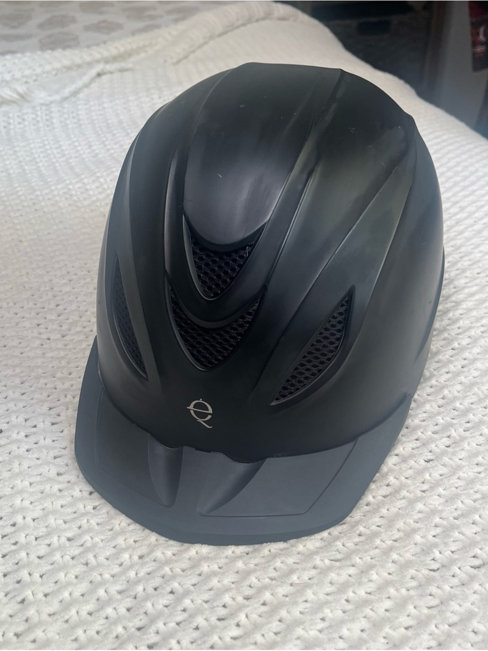 Troxel Intrepid Equestrian Helmet Size Large L6 Carbon 04-247L Cover  See Pics